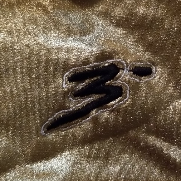 NWOT 3°Gold Metallic 3' Festival Sport Shorts - Picture 2 of 7